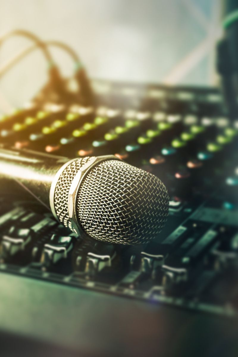 Professional speakers and sound system for events